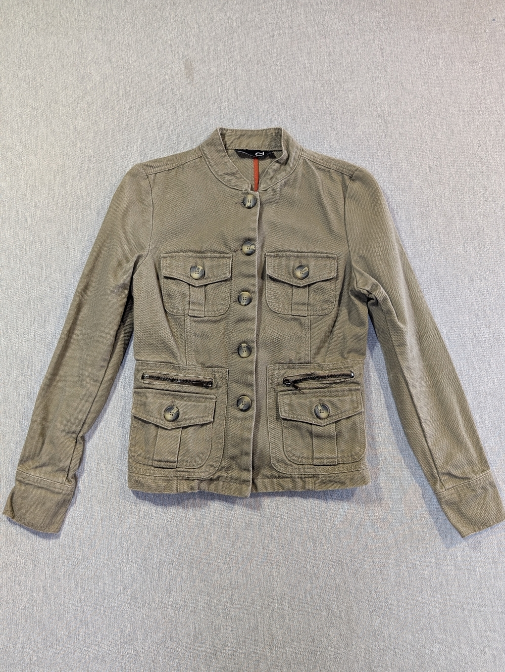 Utility Olive Green Canvas Jacket Women's Small